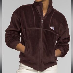 The North Face Osito Lux Full Zip Fleece Jacket Brown Women's